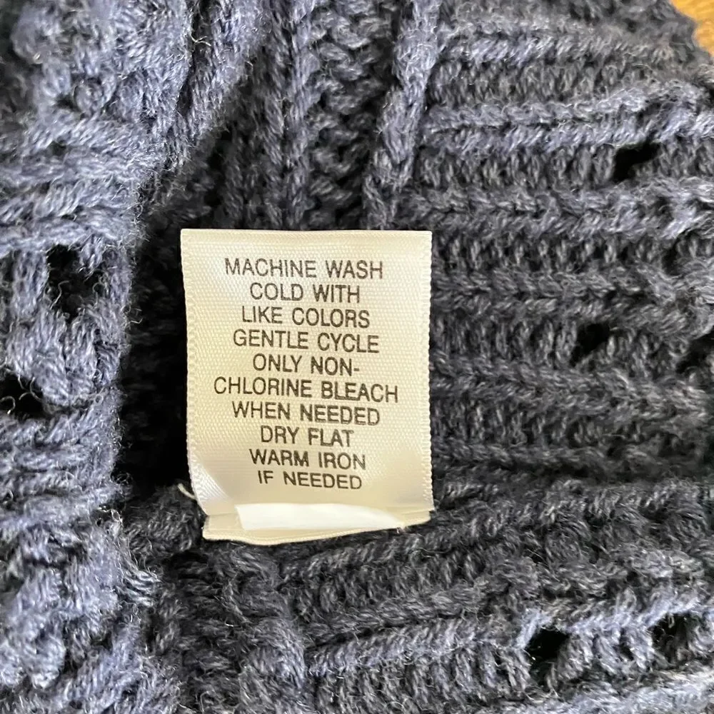 Sleeveless Cardigan Sweater Blue Sz 2X Sonoma - Picture 8 of 8